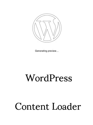 WordPress Content Loader